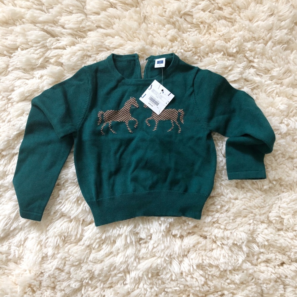 Janie and Jack horse sweater
